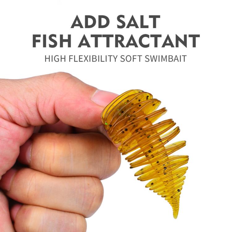 5pcs / Pack PROBEROS DW6122 Threaded Small Pin Tail Lure Warpbill Mandarin Fish Bionic Road Runner Fake Bait