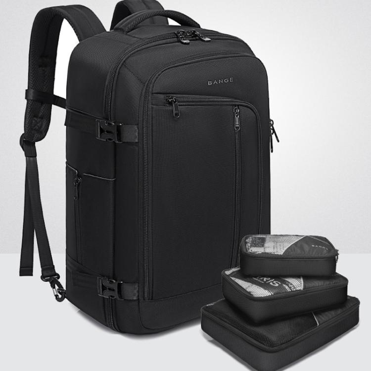 BANGE BG-1916 Men Backpack Large Capacity Shoulder Computer Bag - Black