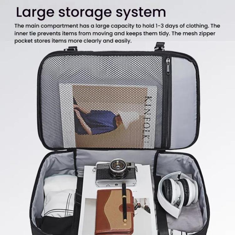 BANGE BG-1916 Men Backpack Large Capacity Shoulder Computer Bag - Black