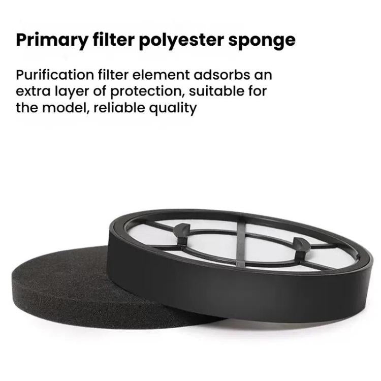 For Midea C5-L121D / VC16N1-FD Vacuum Cleaner Parts Inlet Filter Cotton Filter Element - Black