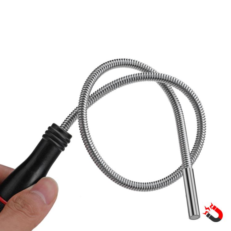 515mm Bendable Magnetic Picker Strong Magnetic Auto Repair Screw Suction Rod - 1LB