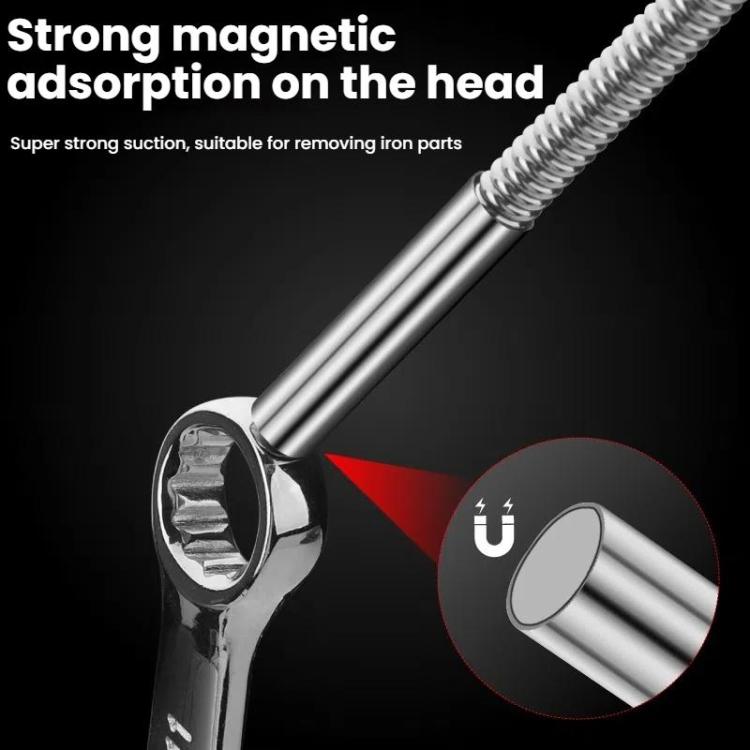 515mm Bendable Magnetic Picker Strong Magnetic Auto Repair Screw Suction Rod - 1LB