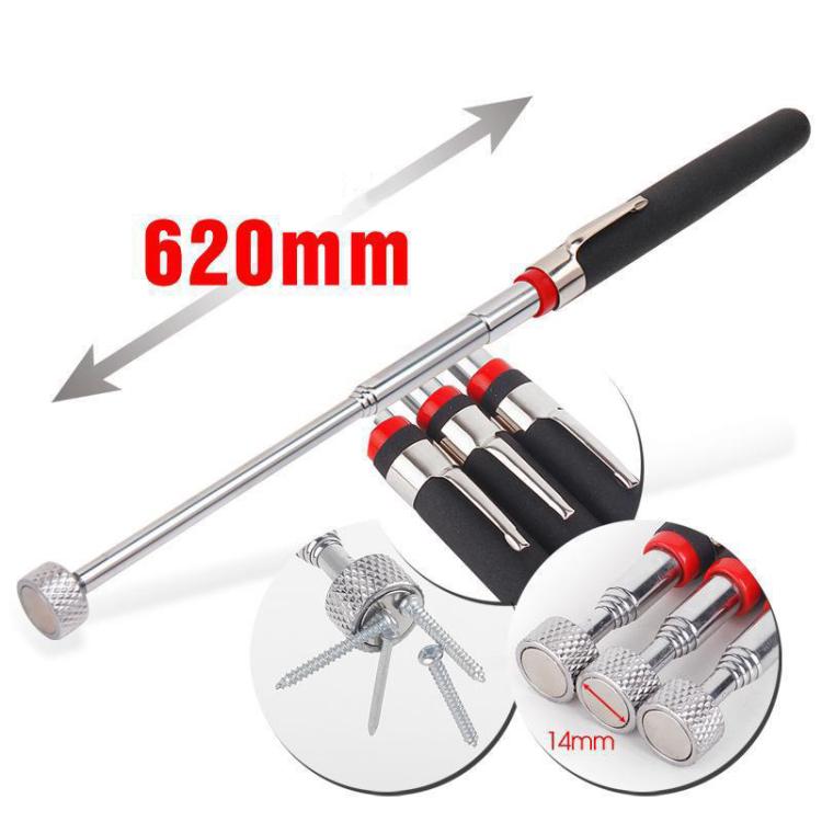 620mm Telescopic And Extended Magnetic Pickup Auto Repair Magnet Rod - 8LB