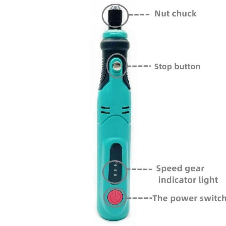 60pcs /Set Mini USB Charging 3-speed Electric Grinder Carving Pen DIY Painting Cutting Drilling Micro Electric Drill