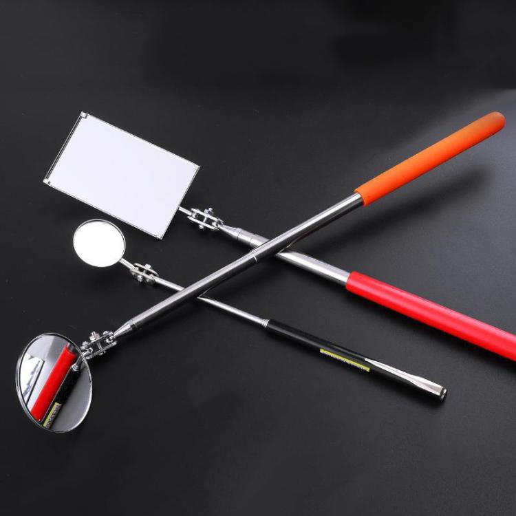 Stainless Steel Universal Rotating Telescopic Folding Viewfinder, Spec: Square with Light 65x40mm