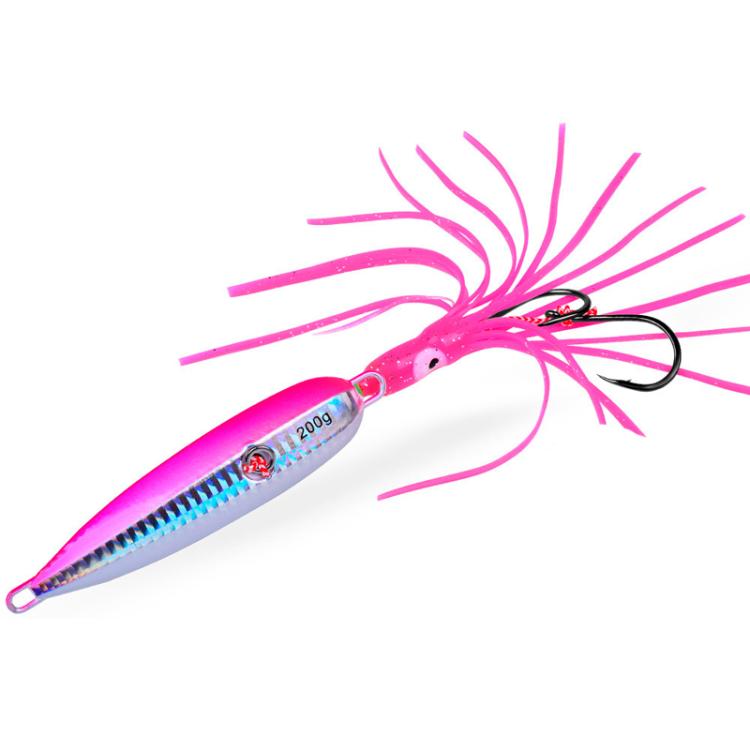 60G PROBEROS LF159 Luminous Bearded Squid Hook Slow Cranking Road Runner Iron Plate Bionic False Bait