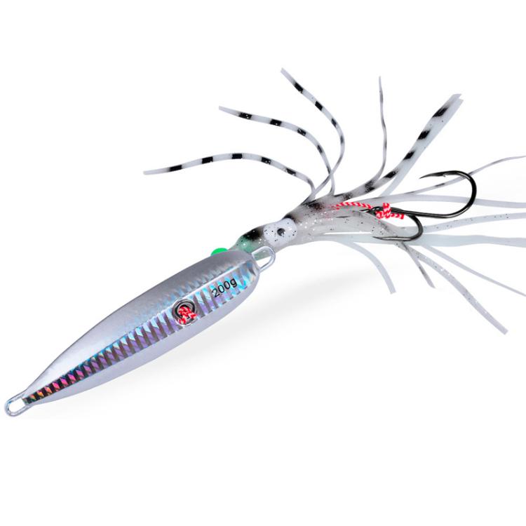80G PROBEROS LF159 Luminous Bearded Squid Hook Slow Cranking Road Runner Iron Plate Bionic False Bait