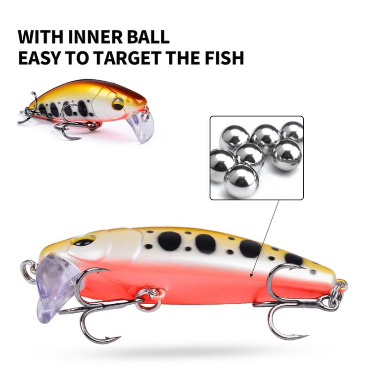 PROBEROS DW623 Submerged Minnow Lure Freshwater Bass Warbler Imitation Bait, Style: C