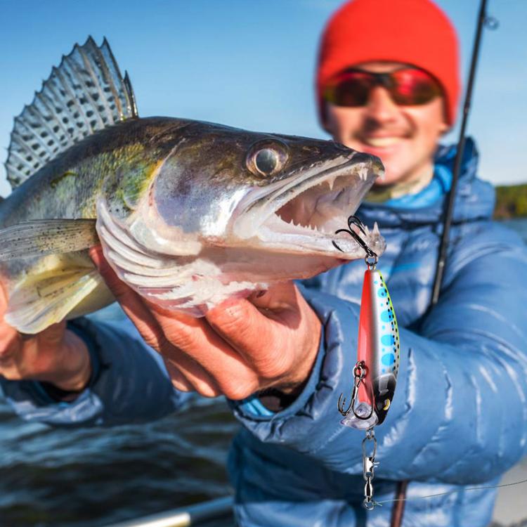PROBEROS DW623 Submerged Minnow Lure Freshwater Bass Warbler Imitation Bait, Style: E