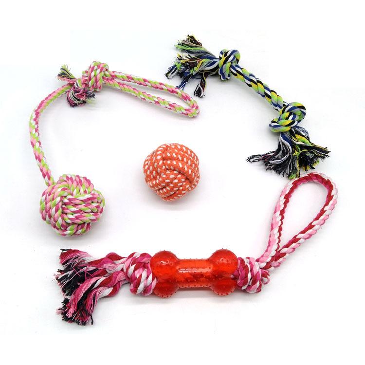 Pet Knot Chewing Toy Combination Set, Specifications: 4pcs /Set 315 Models
