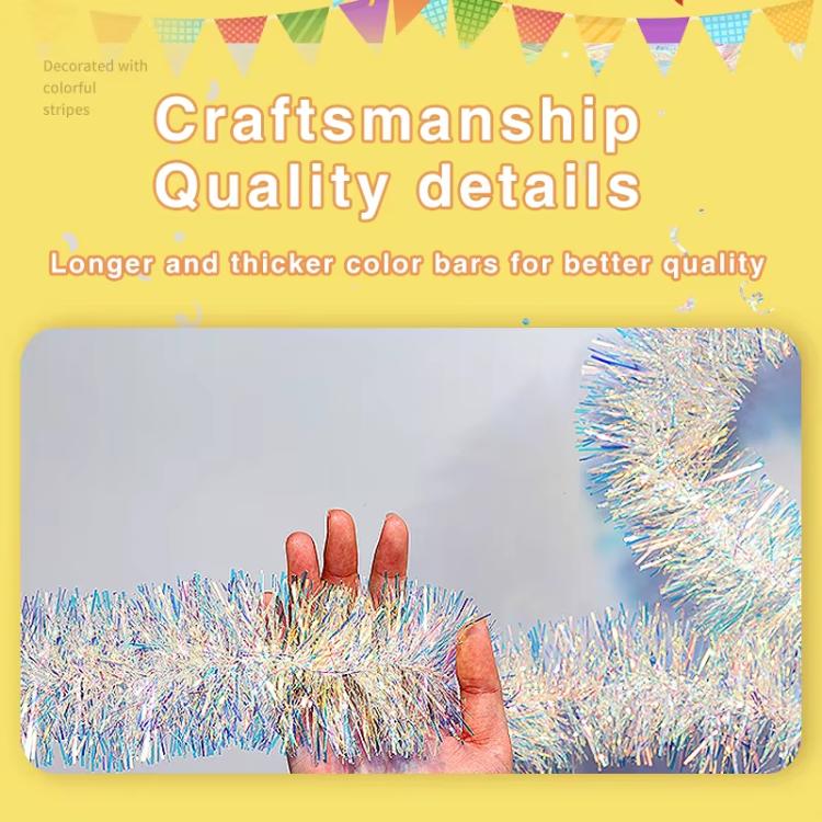 Golden Colorful Rainbow Stripes Flower Photo Decoration Party Wedding Background Wall Pull Stripes, Style: Fine Silk