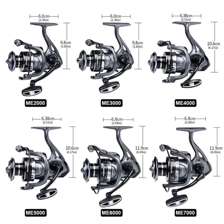 PROBEROS ME3000 LUYA Spinning Reel Sea Long Casting CNC Metal Swing Arm Fishing Reel