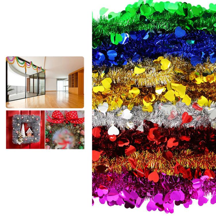 10pcs 1.8m Heart-shaped Ribbon Party Supplies Birthday Christmas Wedding Room Decoration Strips Garlands