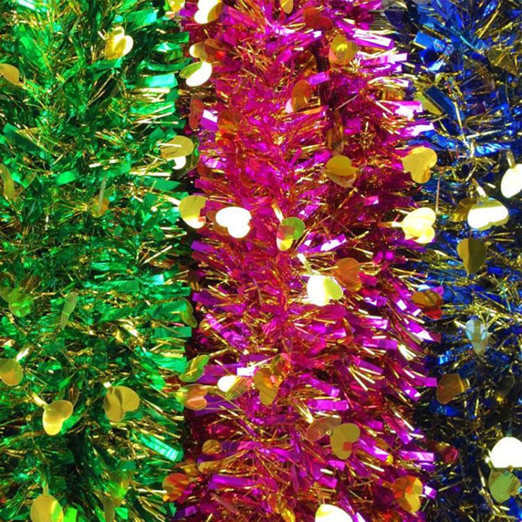 10pcs 1.8m Heart-shaped Ribbon Party Supplies Birthday Christmas Wedding Room Decoration Strips Garlands