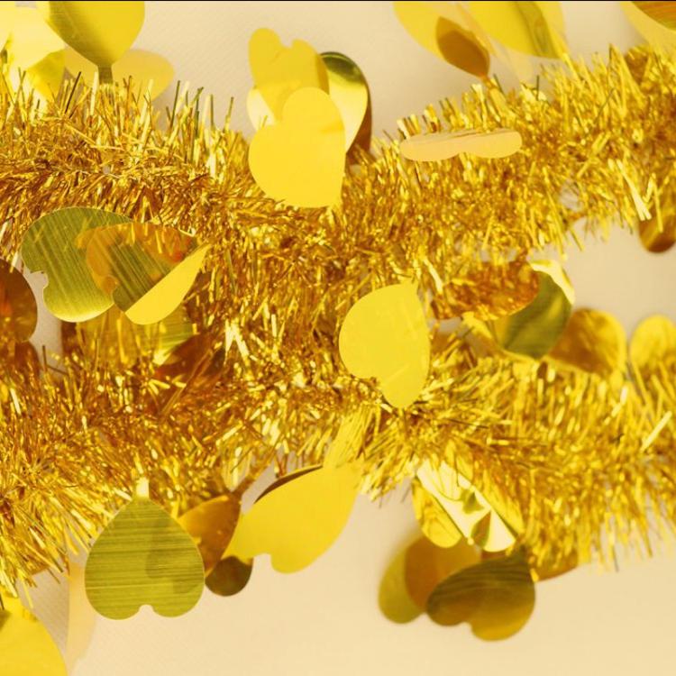 10pcs 1.8m Heart-shaped Ribbon Party Supplies Birthday Christmas Wedding Room Decoration Strips Garlands