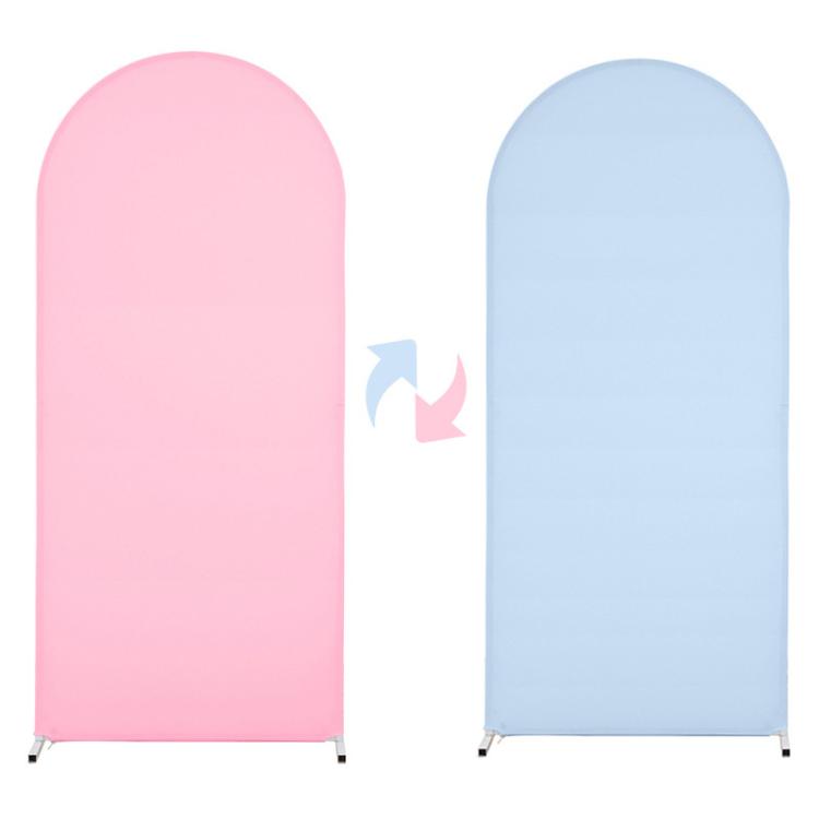 200x100cm Arch Fabric Cover U Shape Spandex Stretch Cloth Cover Wedding Birthday Party Background Decoration