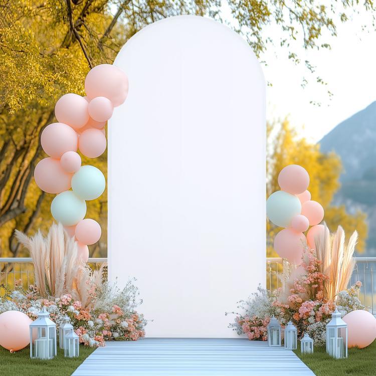 180x80cm Arch Fabric Cover U Shape Spandex Stretch Cloth Cover Wedding Birthday Party Background Decoration