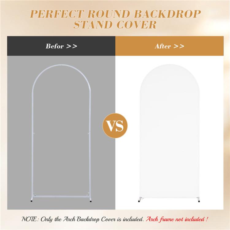 150x65cm Arch Fabric Cover U Shape Spandex Stretch Cloth Cover Wedding Birthday Party Background Decoration