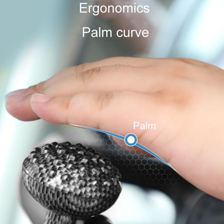 Car Steering Wheel Booster Non-Slip One-Handed Turning Assistant Ball, Style: Carbon Fiber Pattern-Massage Model