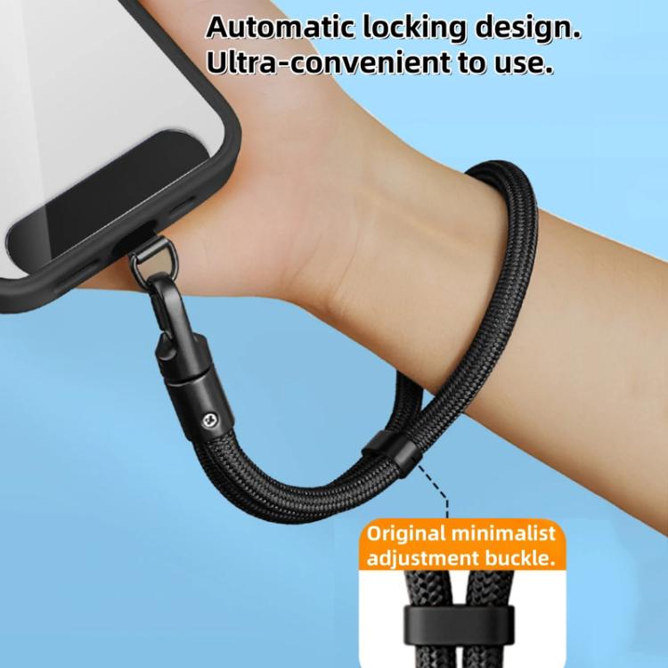 Smartphone Lanyard with Adjustable Wrist Strap Self-Locking 360-degree Rotating Anti-Tangle Design With TPU Clip