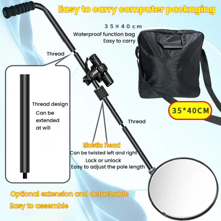Goint V3 Retractable Pole Undercarriage Mirror Rotatable Undercarriage Inspection Reflector