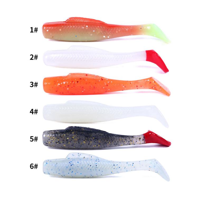 HENGJIA 6pcs / Box Outdoor Fishing Floating Soft Bait 8cm-5g Bionic False Lure, Style: 6#