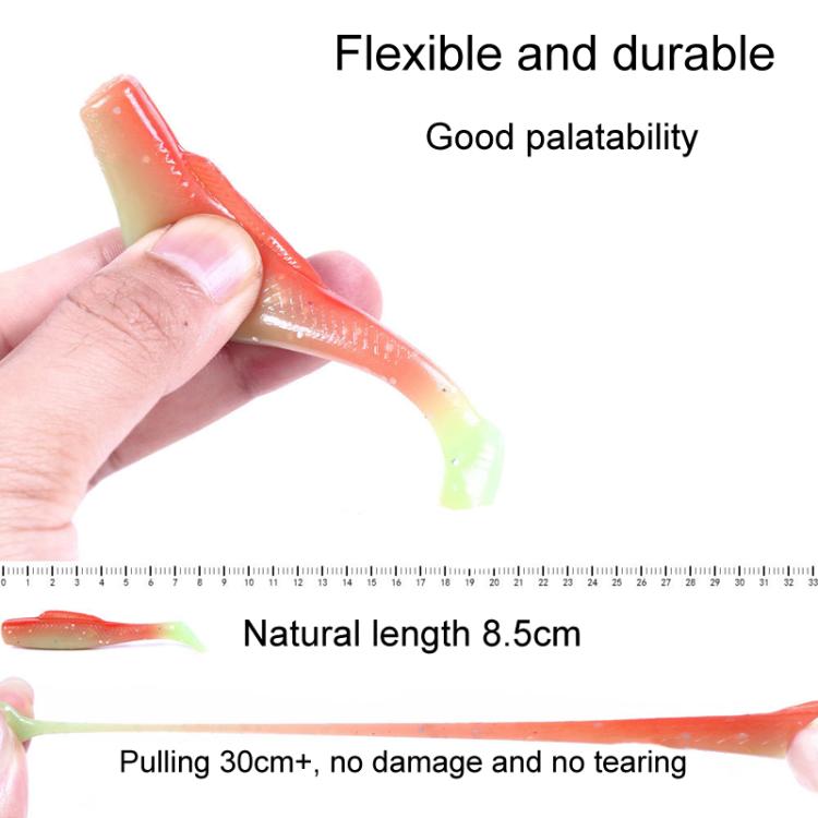 HENGJIA 6pcs / Box Outdoor Fishing Floating Soft Bait 8cm-5g Bionic False Lure, Style: 2#