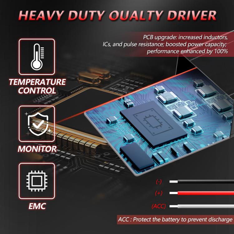 40W Motorcycle Wired Switch Integrated Waterproof Demon Eye Spotlight - Red Light