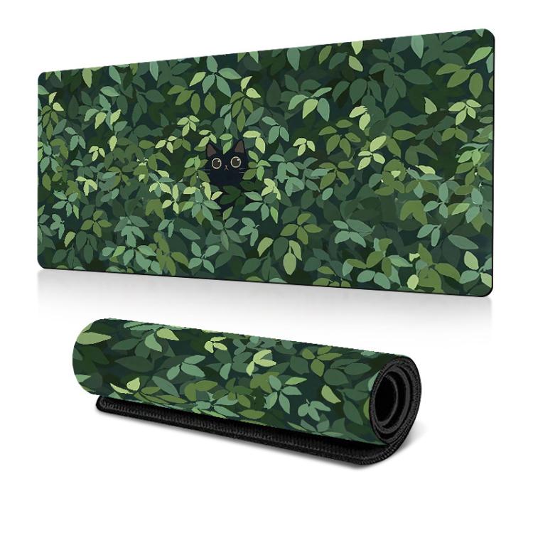 Frog Mouse Pad Cute Green Desk Mat With Non-Slip Rubber Base  For Computer Laptop 300x600x2mm