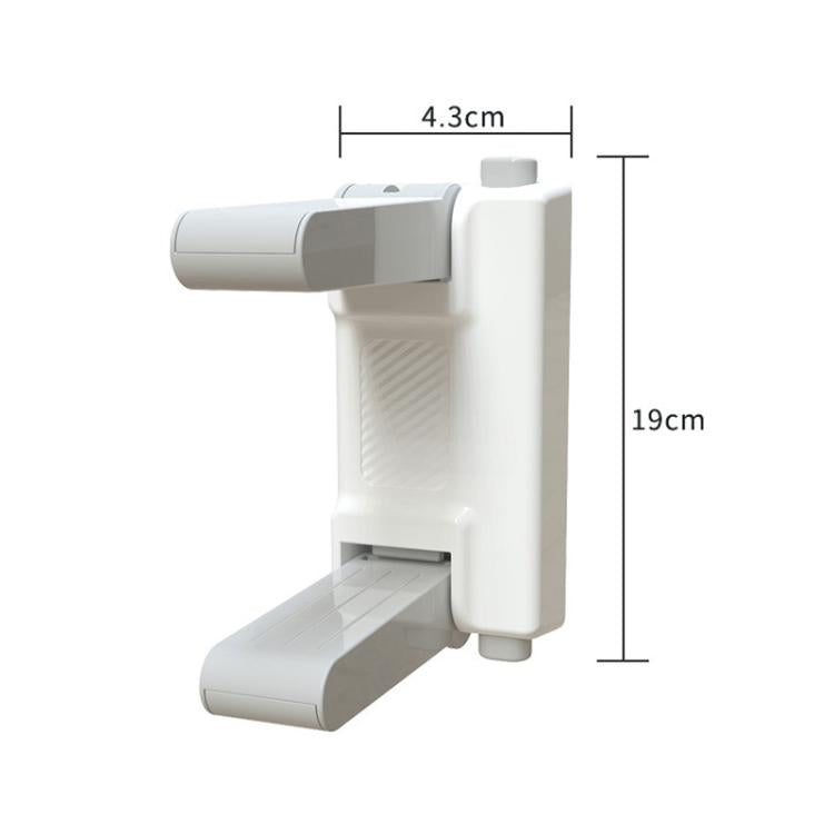 Anti-open Door Child Security Lock Baby Anti-theft Door Latch Anti-cat Dog Doorknob Lock - White Gray