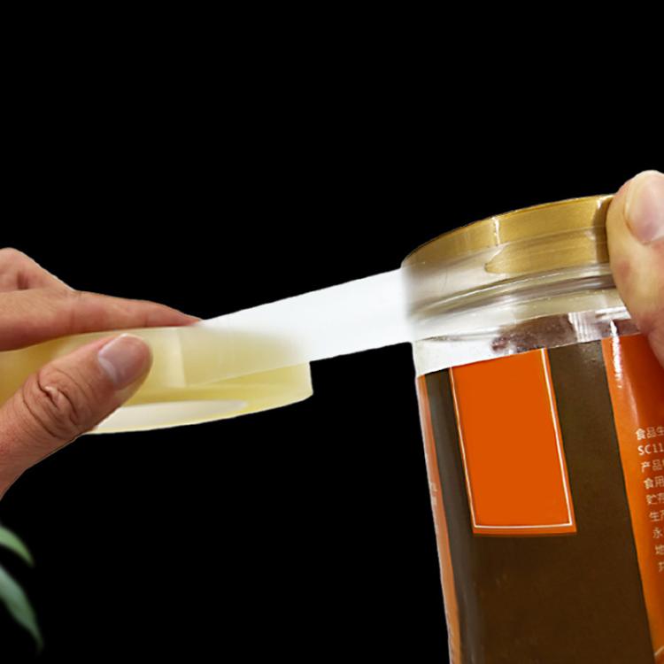 PVC Food Can Sealing Film Transparent Seamless Tape, Size: 25mm x 100m