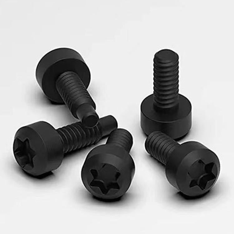 40pcs /Pack T6 T15 Security Tamper-Proof Torx Screws with Anti-Theft Holes for Ring Doorbell & Camera Mounting - Black