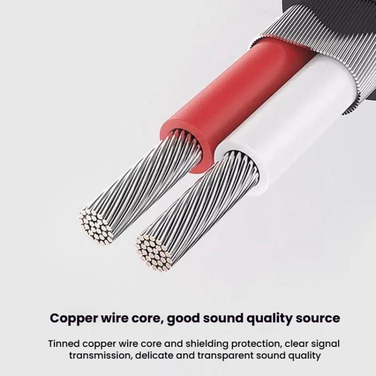 VEGGIEG 3.5mm 3.5 To 2RCA Audio Cable Cell Phone Computer Speaker Connection Cable, Length: 2m