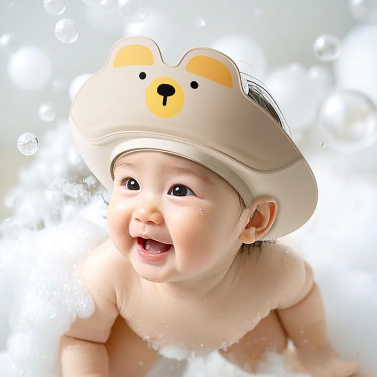 Children Shampoo Cap Shower Hat Waterproof Ear Protection Double Layer Portable Foldable Shower Cap - Pink