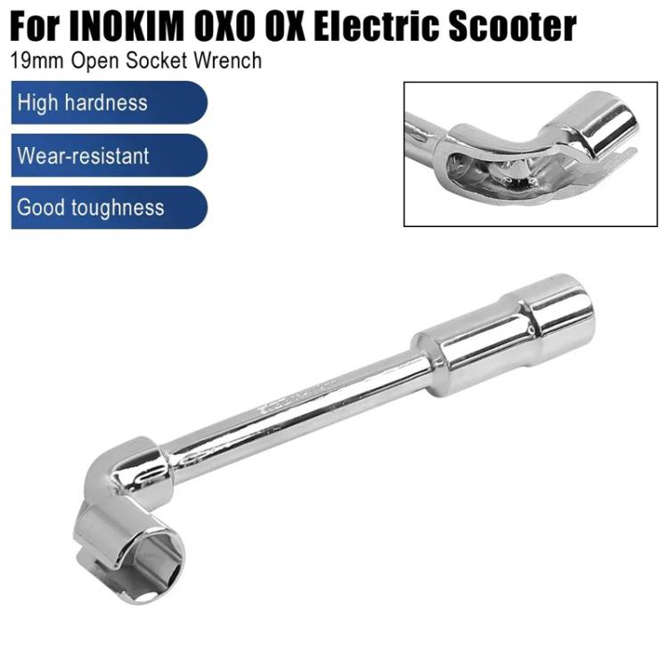 X1665 For INOKIM OXO OX Electrical Scooter 19mm L-Shaped Open-End Socket Wrench For Fixing The Motor Nut