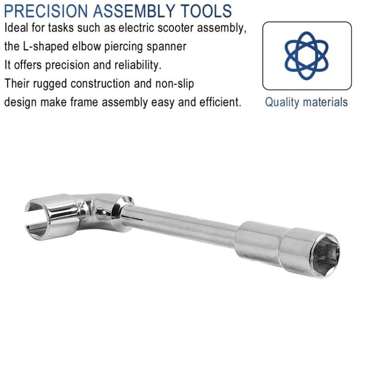 X1665 For INOKIM OXO OX Electrical Scooter 19mm L-Shaped Open-End Socket Wrench For Fixing The Motor Nut