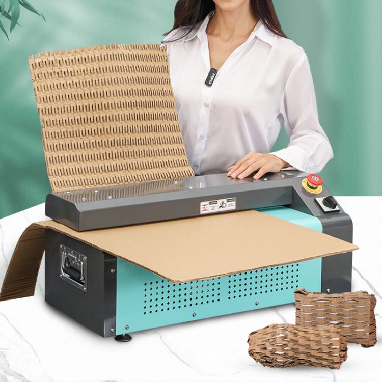 35cm EU Plug 370W Cardboard Shredder Handles 10mm Thickness, 5M/Min Speed For Packaging & Recycling