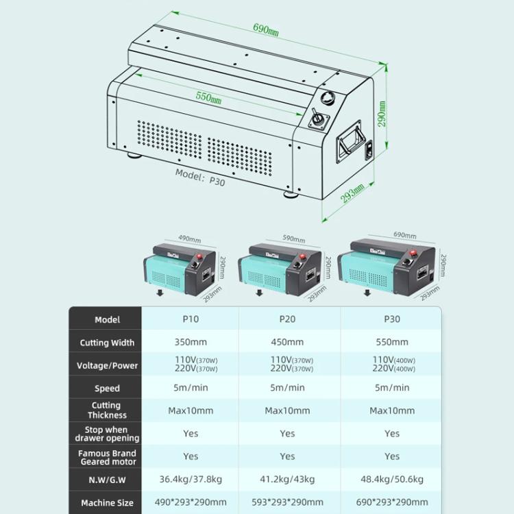 35cm EU Plug 370W Cardboard Shredder Handles 10mm Thickness, 5M/Min Speed For Packaging & Recycling