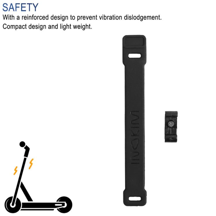 X1659 For INOKIM OXO OX Electrical Scooter Safety Locking Strap With Hook Bracket Wrappable Foldable Rubber Strap
