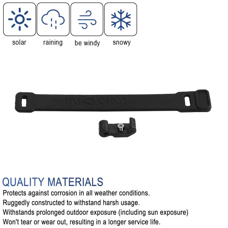 X1659 For INOKIM OXO OX Electrical Scooter Safety Locking Strap With Hook Bracket Wrappable Foldable Rubber Strap