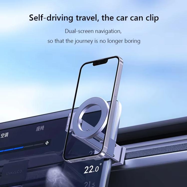 Travel Portable Magnetic Phone Holder Flexible Rotation Hands-Free Airplane Phone Mount
