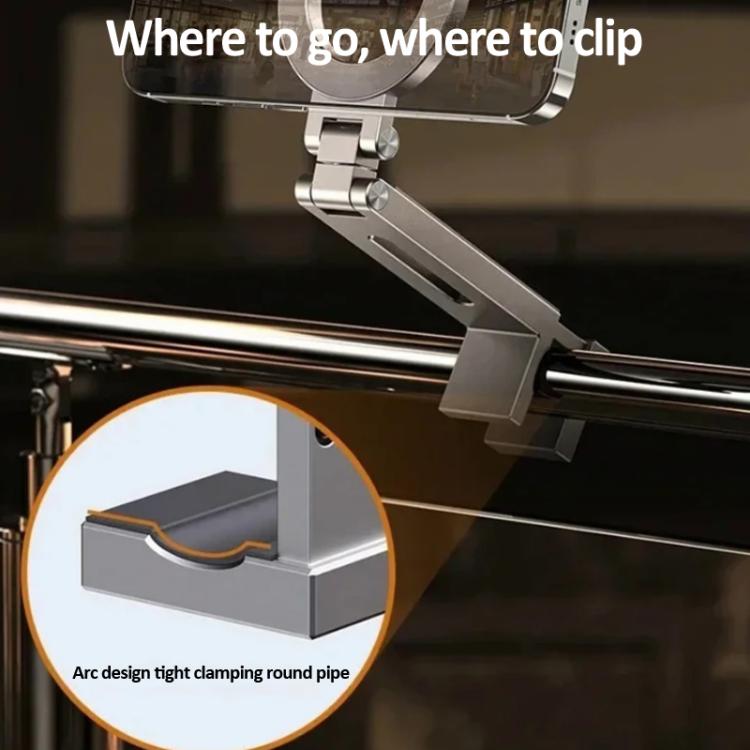 Travel Portable Magnetic Phone Holder Flexible Rotation Hands-Free Airplane Phone Mount