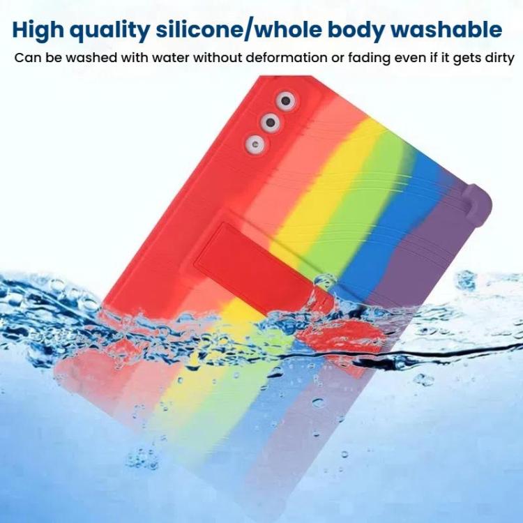 For Lenovo Yoga Tab Plus Shockproof Silicone Tablet Protective Case With Holder