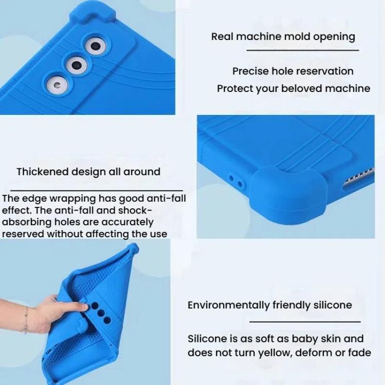 For Lenovo Yoga Tab Plus Shockproof Silicone Tablet Protective Case With Holder
