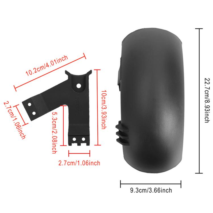 X1433 For INOKIM OXO OX Electrical Scooter Rear Mudguard Set
