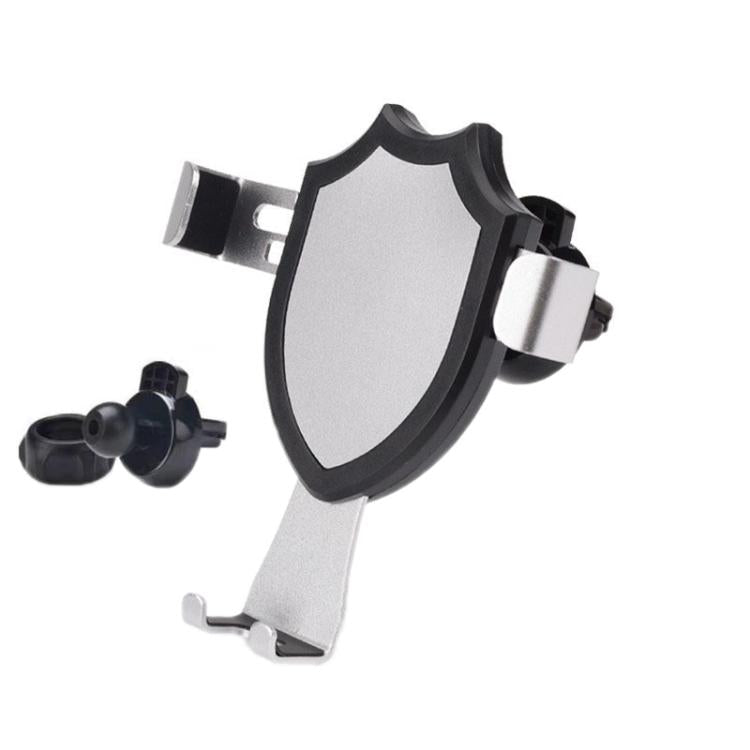 Air Outlet Clip-on Gravity 360-degree Rotating Car Phone Holder, Color: Silver Eagle Beak Clip