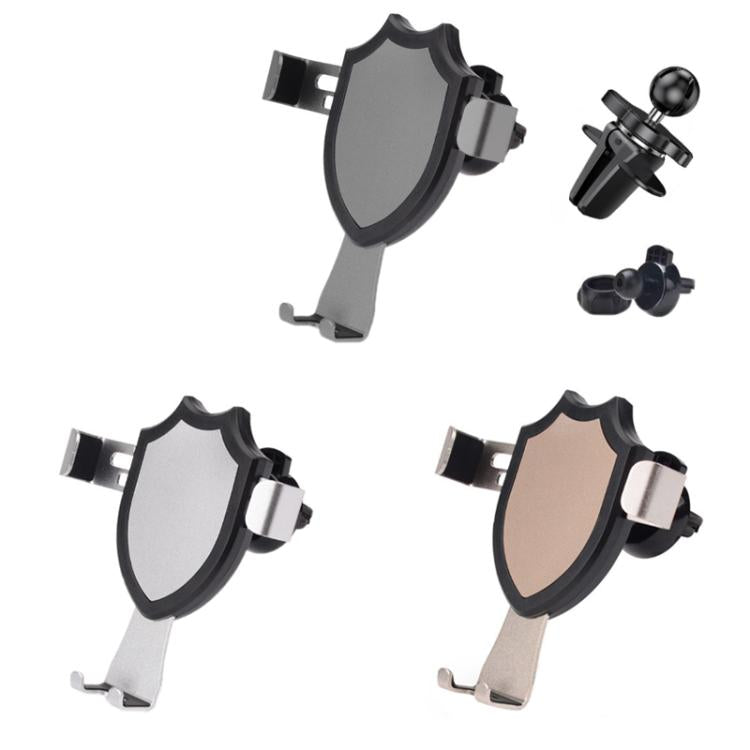 Air Outlet Clip-on Gravity 360-degree Rotating Car Phone Holder, Color: Gray Eagle Beak Clip