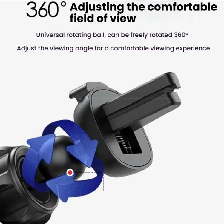 Air Outlet Clip-on Gravity 360-degree Rotating Car Phone Holder, Color: Silver Eagle Beak Clip