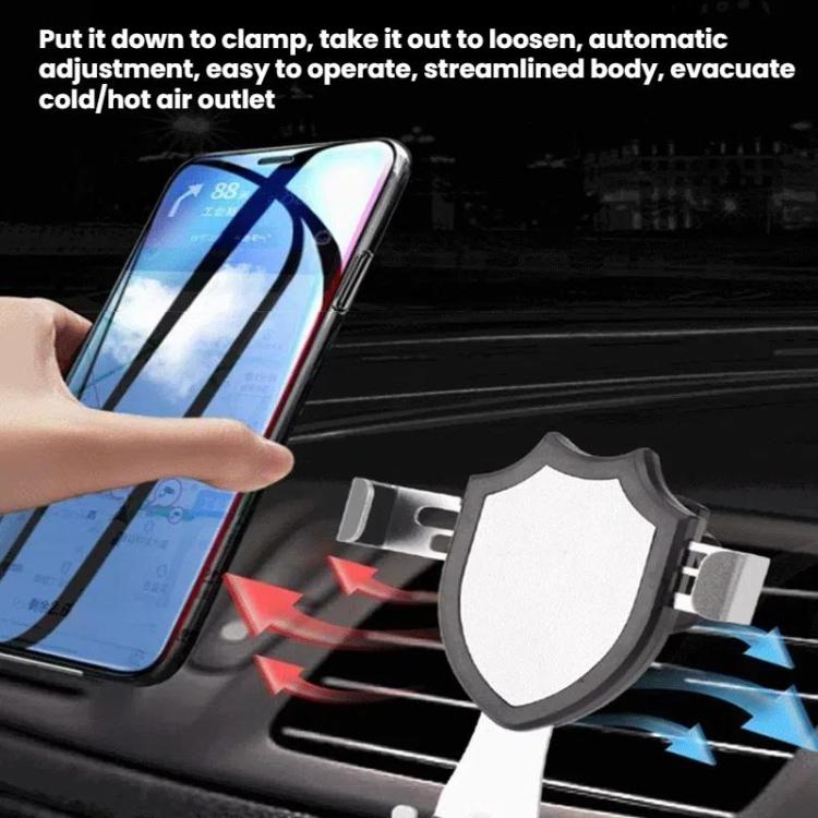 Air Outlet Clip-on Gravity 360-degree Rotating Car Phone Holder, Color: Gold Eagle Beak Clip