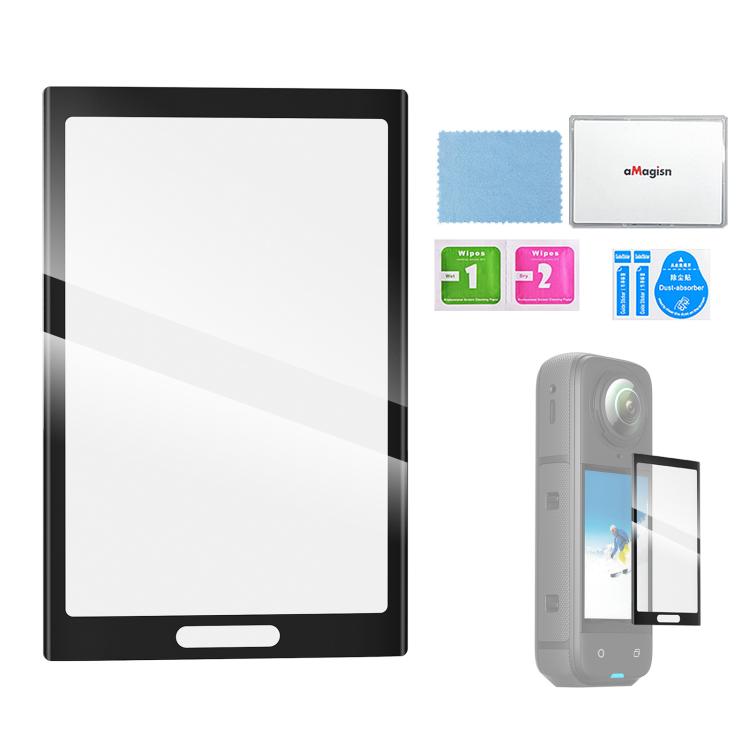 For Insta360 X5 / X4 aMagisn Tempered Glass Screen Protector Anti-Scratch 9H Hardness - 1 Pack